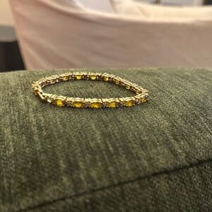 Citrine tennis Bracelet